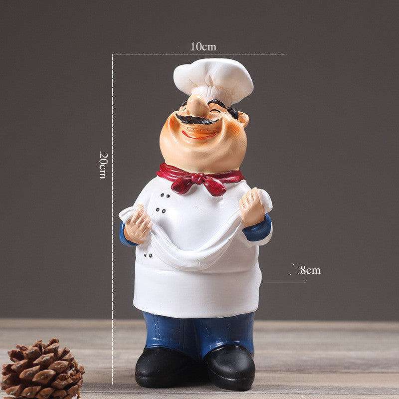 Resin Restaurant Chef Statue