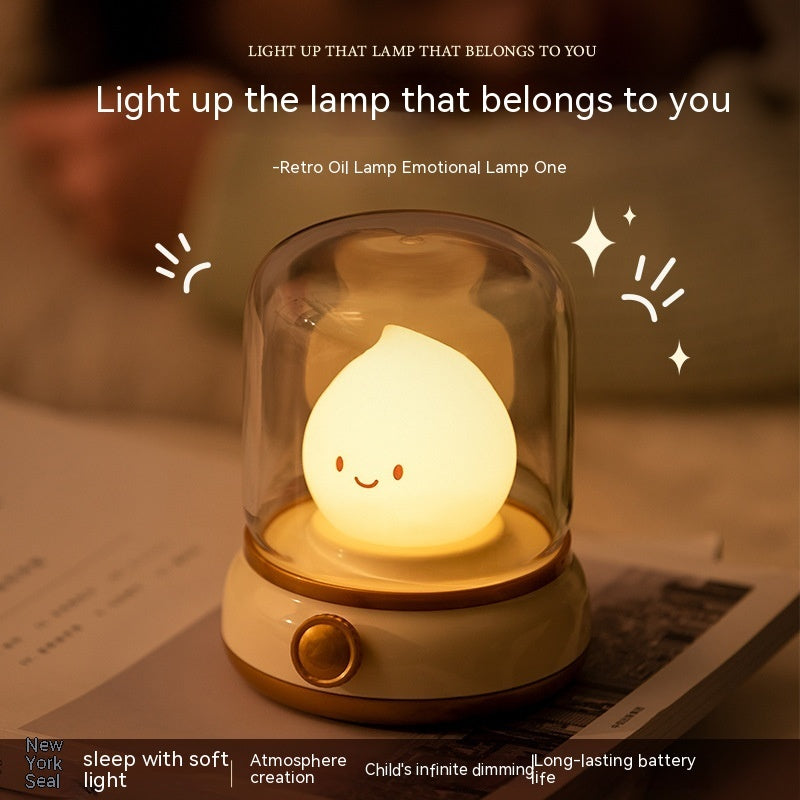 Retro Small USB Rechargeable Portable Cartoon Table Lamp