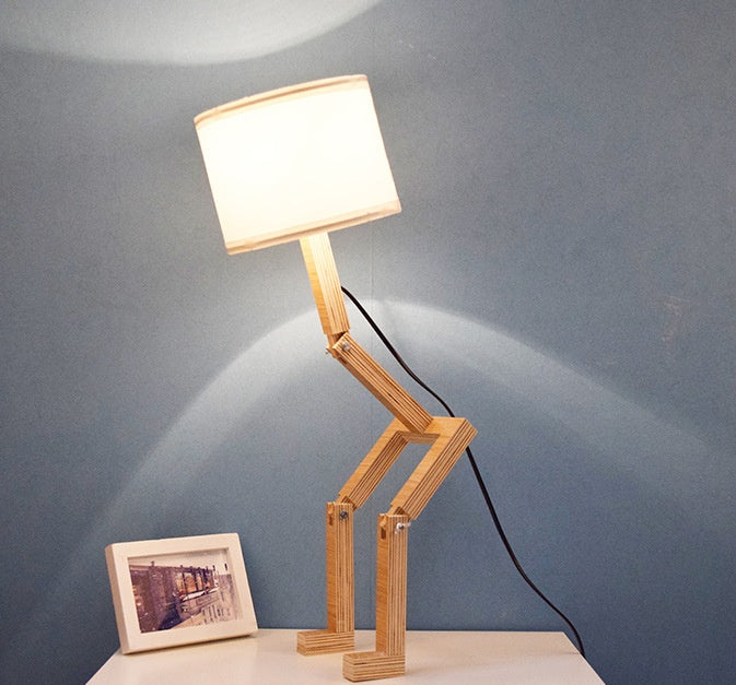 Creative Small Machine Humanoid Table Lamp