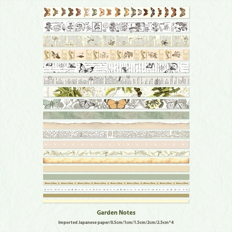 Paper Suit Tape Retro Time Series Simple Personality Creative Western Material Notebook