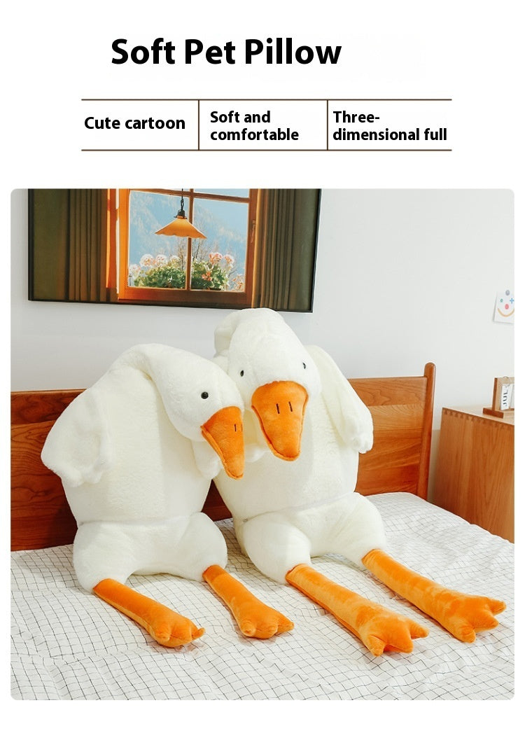 White Geese Pillow Plush Toy