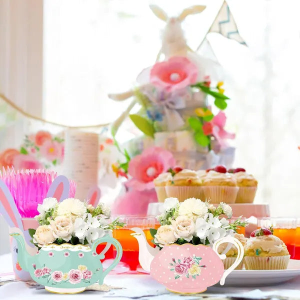 24 Pieces Tea Party Decorations