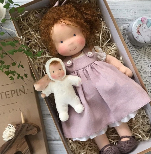 Soft Velvet Plush Doll with Accessories