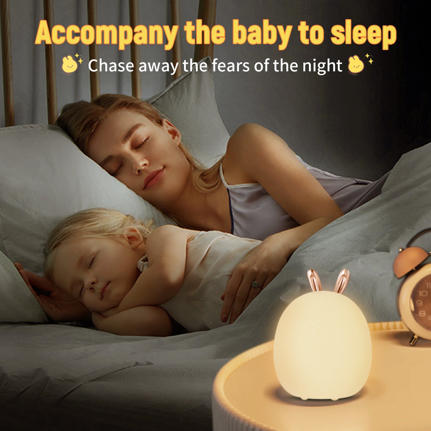 Baby Feeding, Adjustable, Creative, Rabbit Night Light
