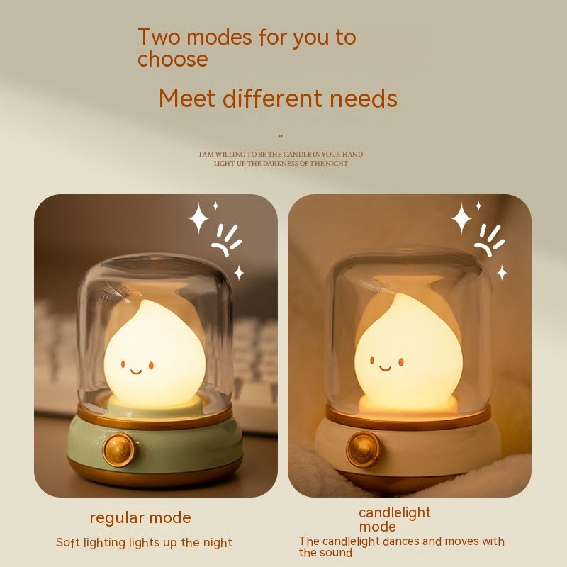Retro Small USB Rechargeable Portable Cartoon Table Lamp