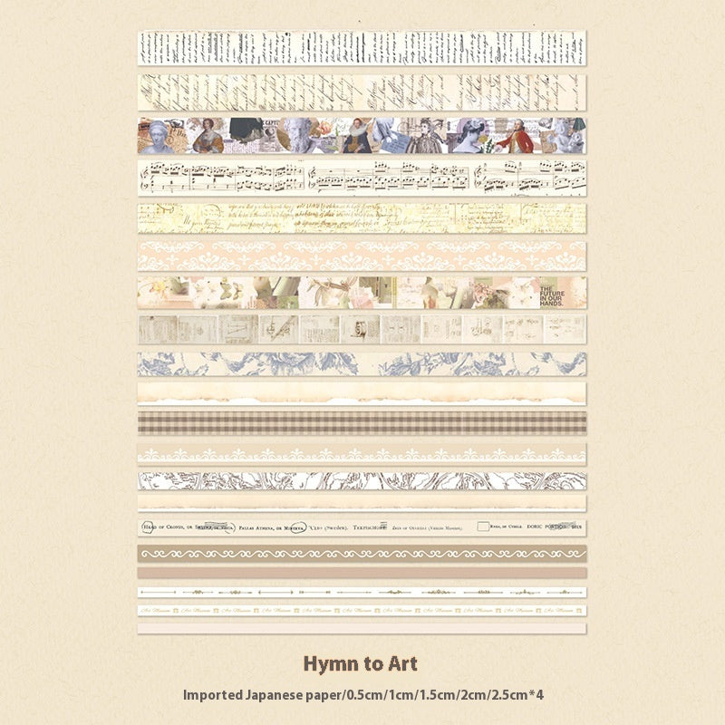 Paper Suit Tape Retro Time Series Simple Personality Creative Western Material Notebook
