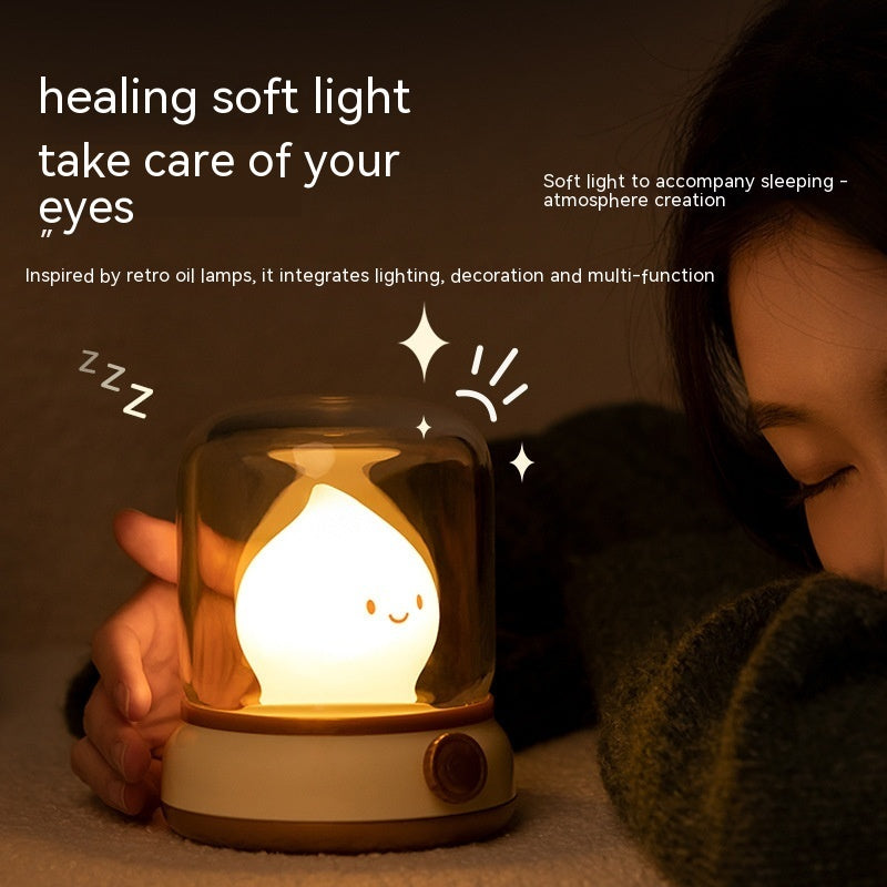 Retro Small USB Rechargeable Portable Cartoon Table Lamp