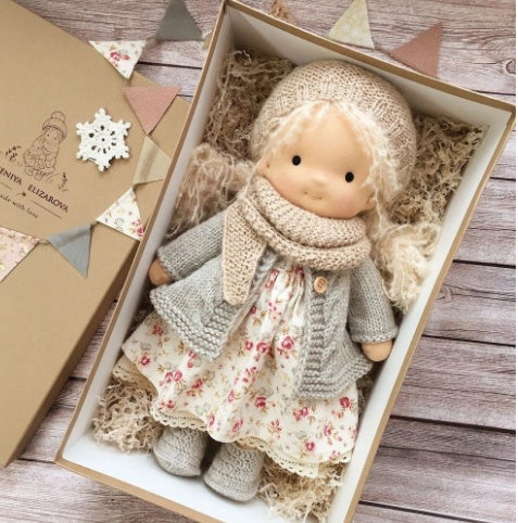 Soft Velvet Plush Doll with Accessories