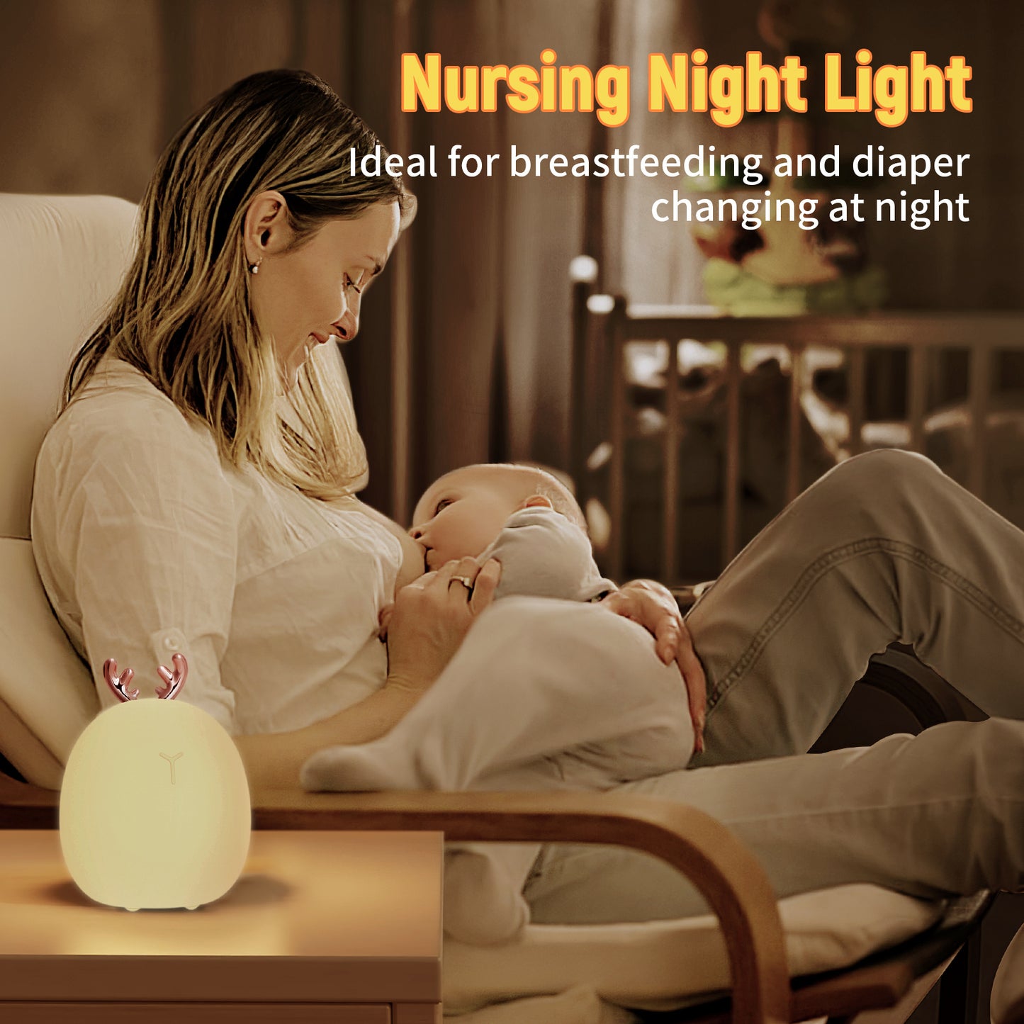 Baby Feeding, Adjustable, Creative, Rabbit Night Light