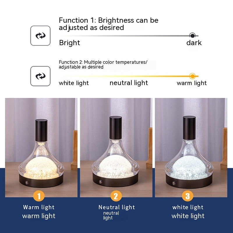 Retro Rechargeable Bar Table Lamp