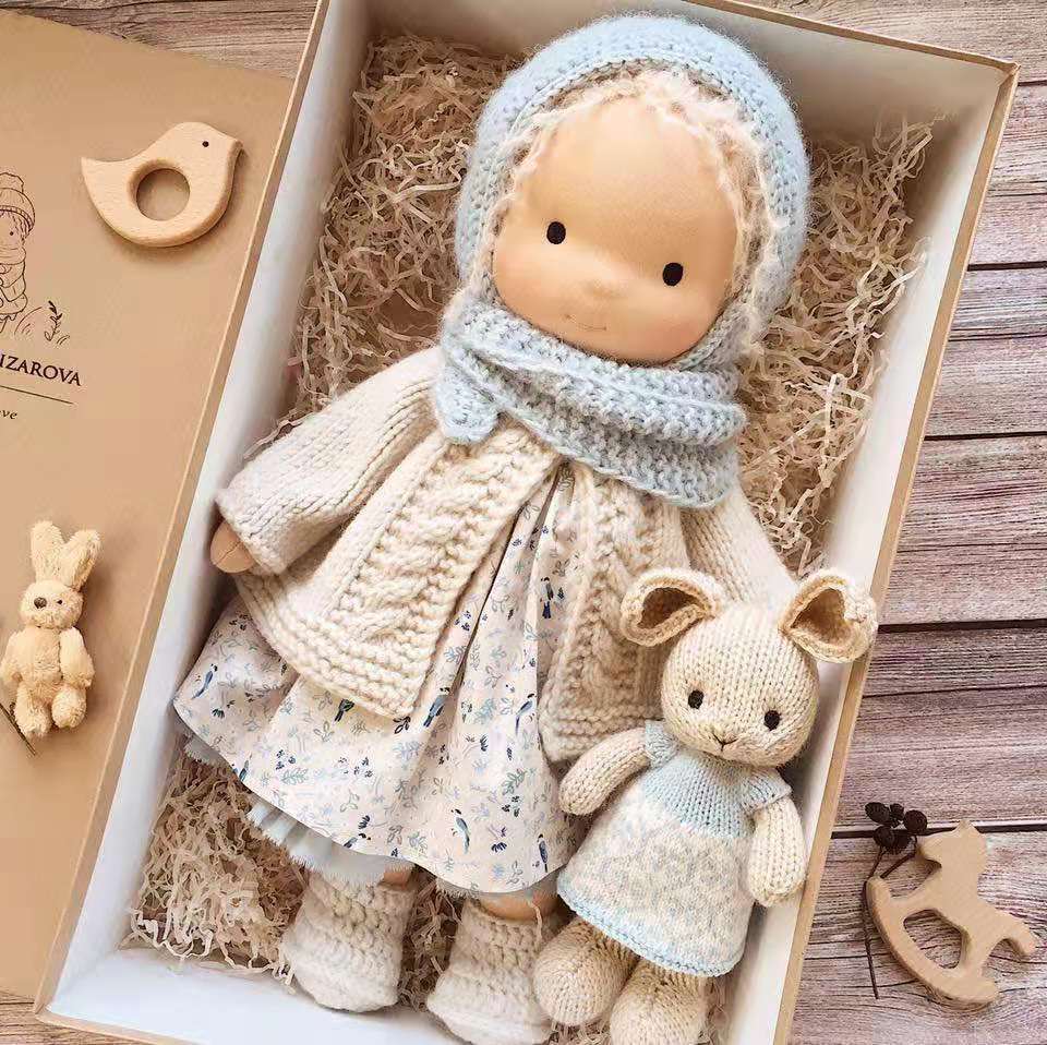 Soft Velvet Plush Doll with Accessories