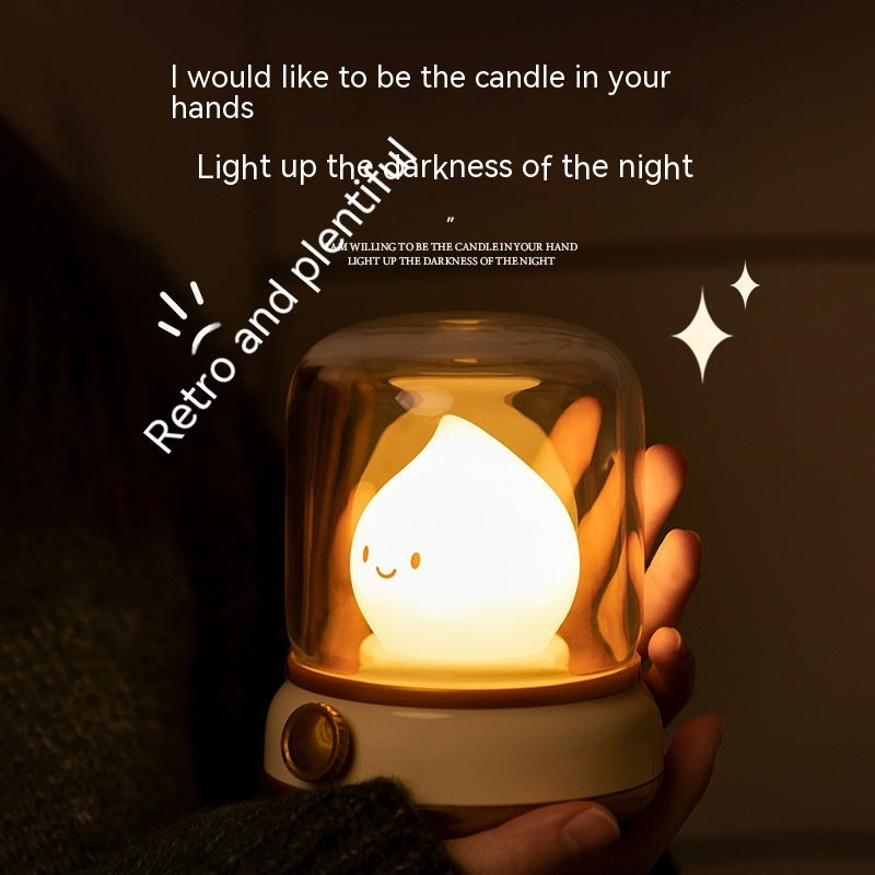 Retro Small USB Rechargeable Portable Cartoon Table Lamp