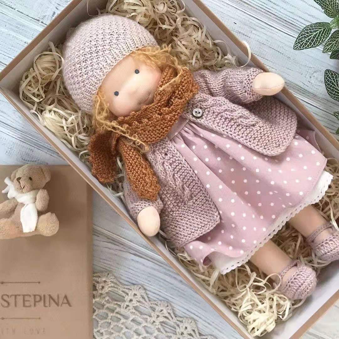 Soft Velvet Plush Doll with Accessories