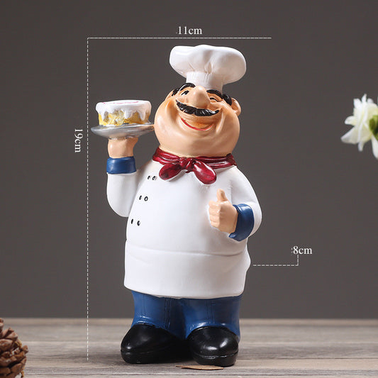 Resin Restaurant Chef Statue