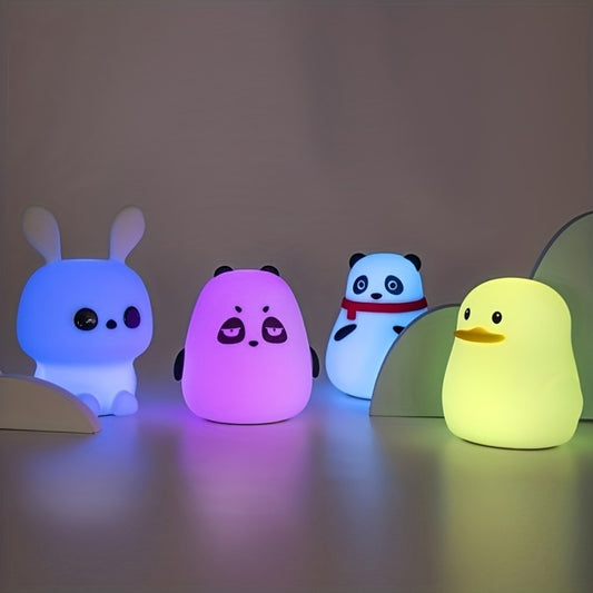 Cute Rainbow Light Changing Silicone Light Pat Control USB Charging Soft Silicone Light Christmas Gift For Girls Boys,mystery Box