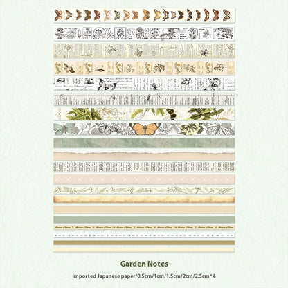 Paper Suit Tape Retro Time Series Simple Personality Creative Western Material Notebook