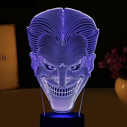 Joker Color 3d Led usb Lamp