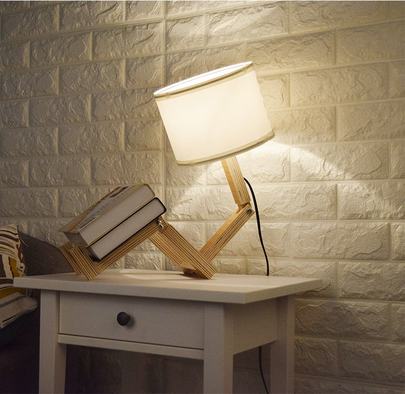 Creative Small Machine Humanoid Table Lamp