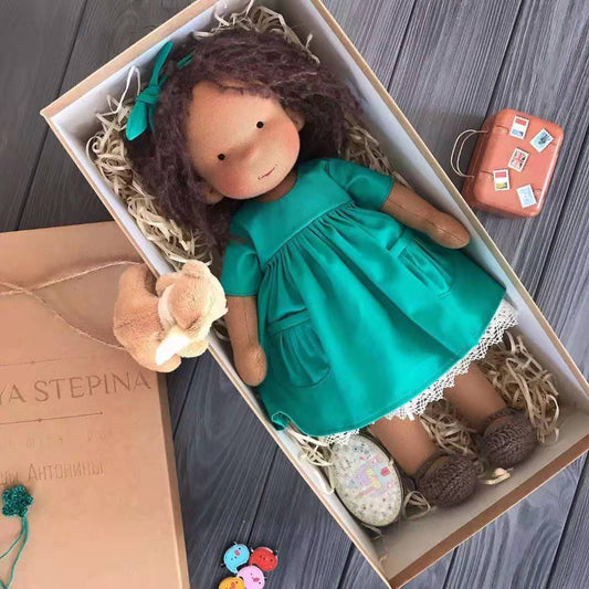 Soft Velvet Plush Doll with Accessories