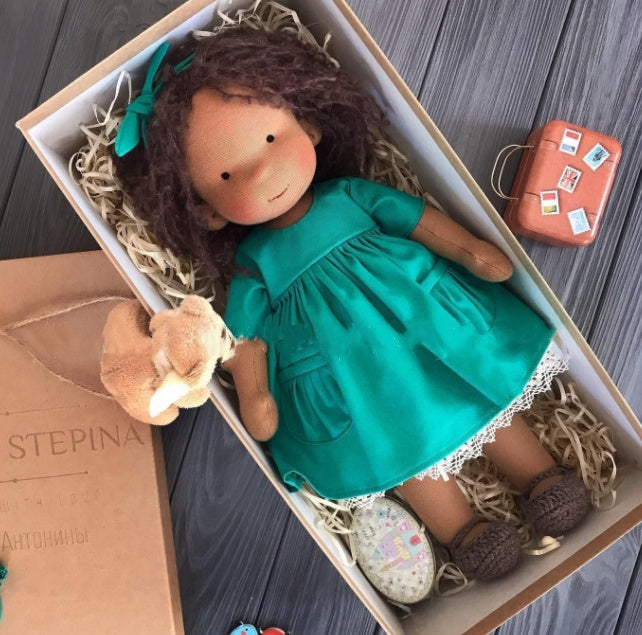 Soft Velvet Plush Doll with Accessories