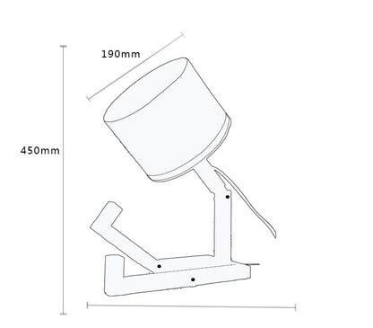Creative Small Machine Humanoid Table Lamp