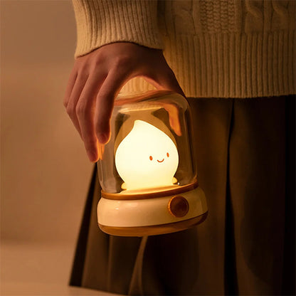 Retro Small USB Rechargeable Portable Cartoon Table Lamp