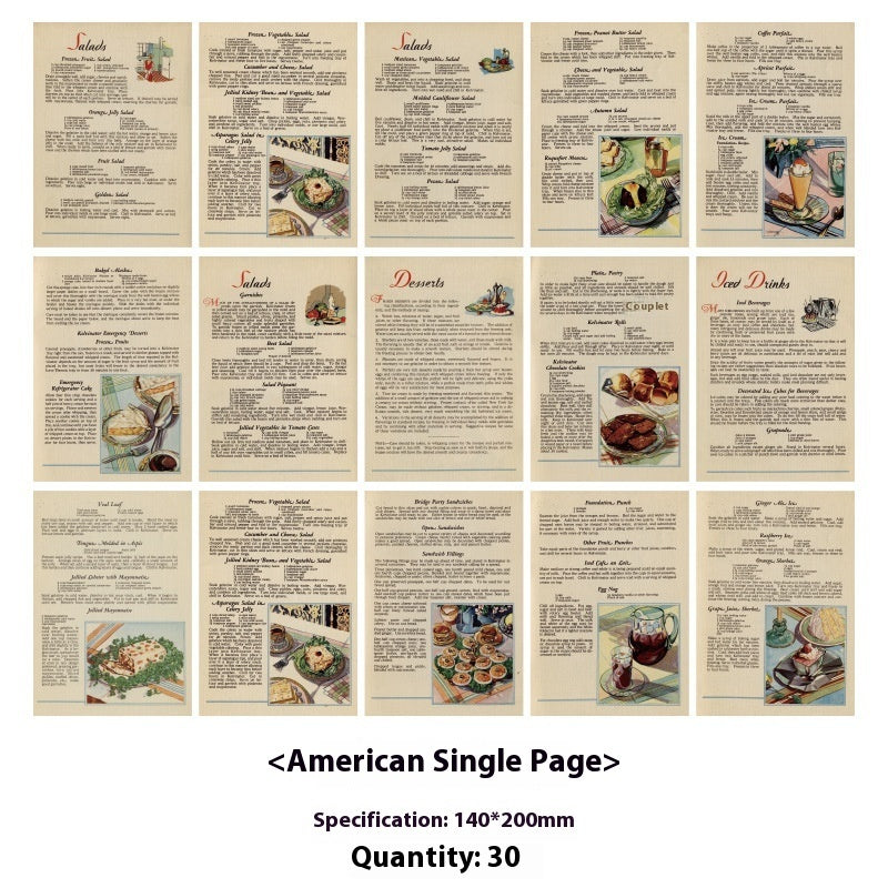 Retro Old Book Series Creative Journal Album Vintage Ornament Stickers