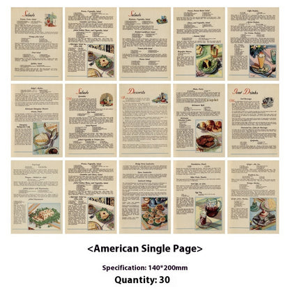 Retro Old Book Series Creative Journal Album Vintage Ornament Stickers