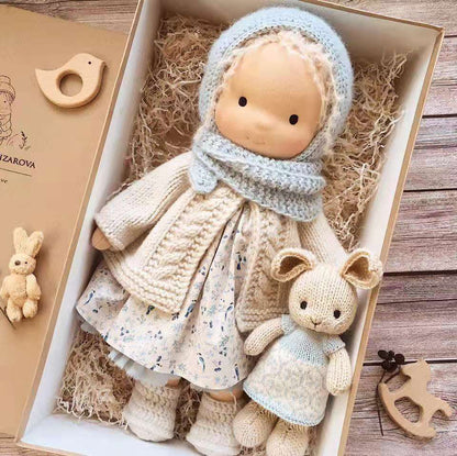 Soft Velvet Plush Doll with Accessories